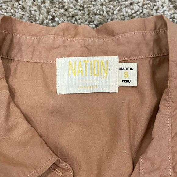 Nation LTD Womens Bixby Romper, Tan/Brown Sz Small BRAND NEW! - Picture 5 of 8